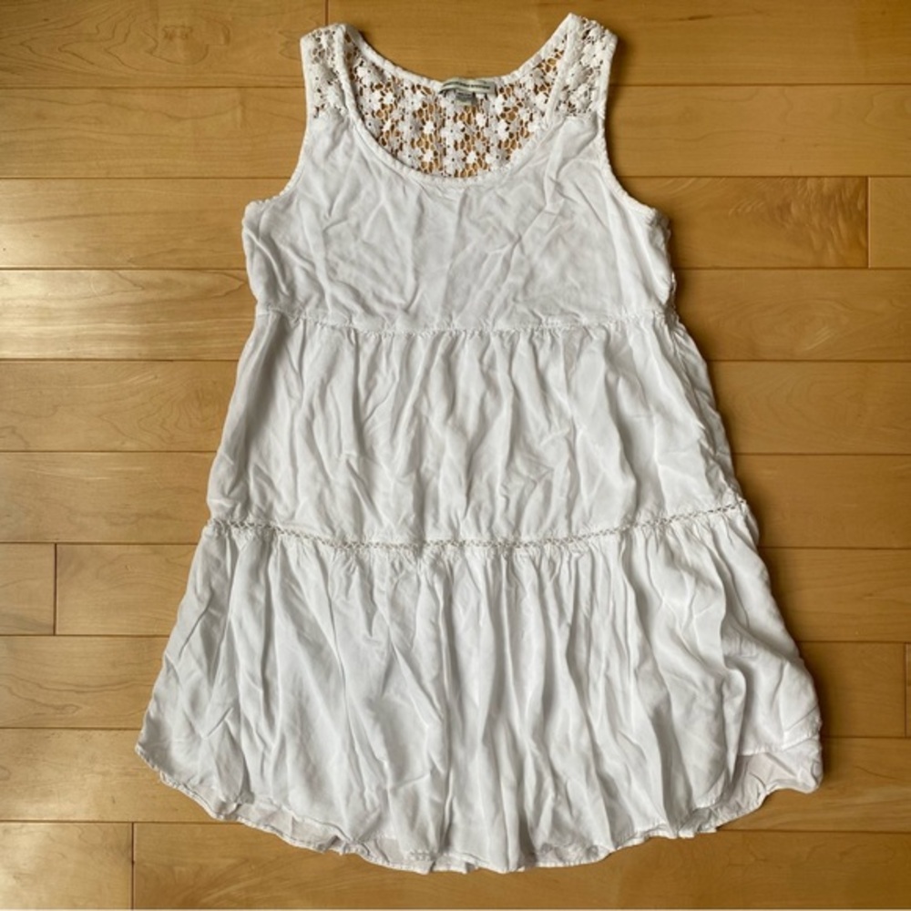 American Eagle White Lace Mini Dress XXS